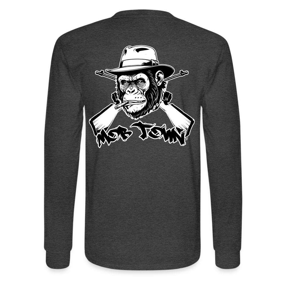 Mob Town Long Sleeve - heather black