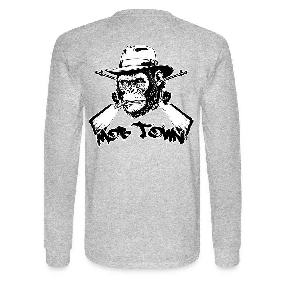 Mob Town Long Sleeve - heather gray