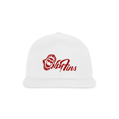 Snapback Baseball Cap - white