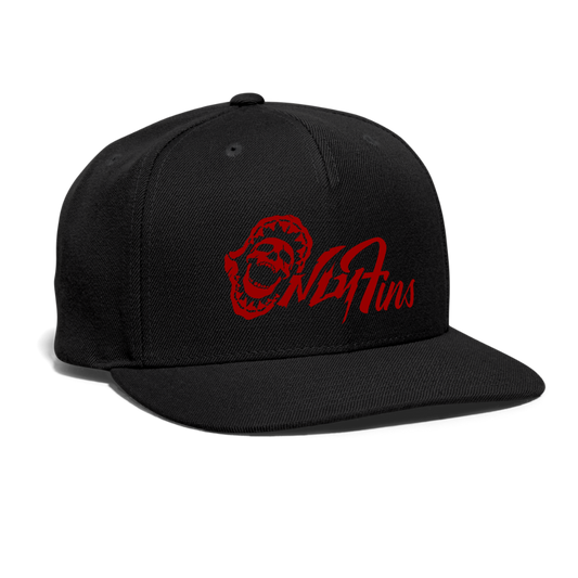 Snapback Baseball Cap - black