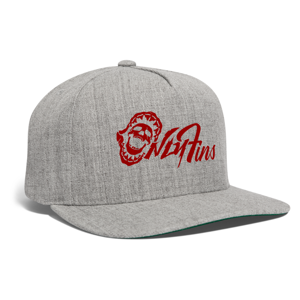 Snapback Baseball Cap - heather gray