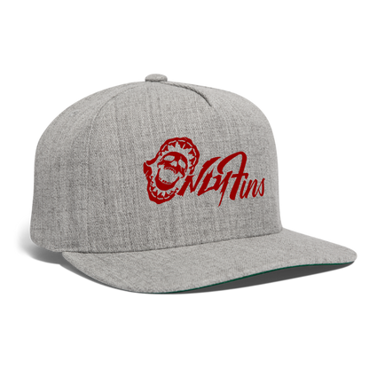 Snapback Baseball Cap - heather gray