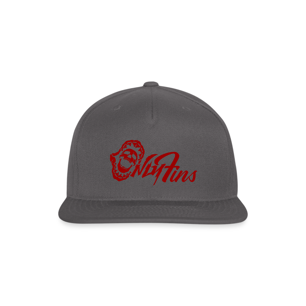 Snapback Baseball Cap - dark grey