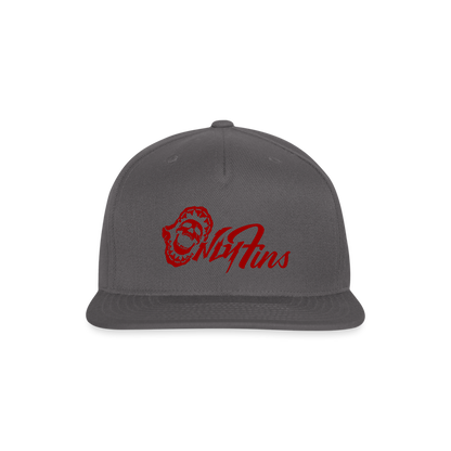 Snapback Baseball Cap - dark grey