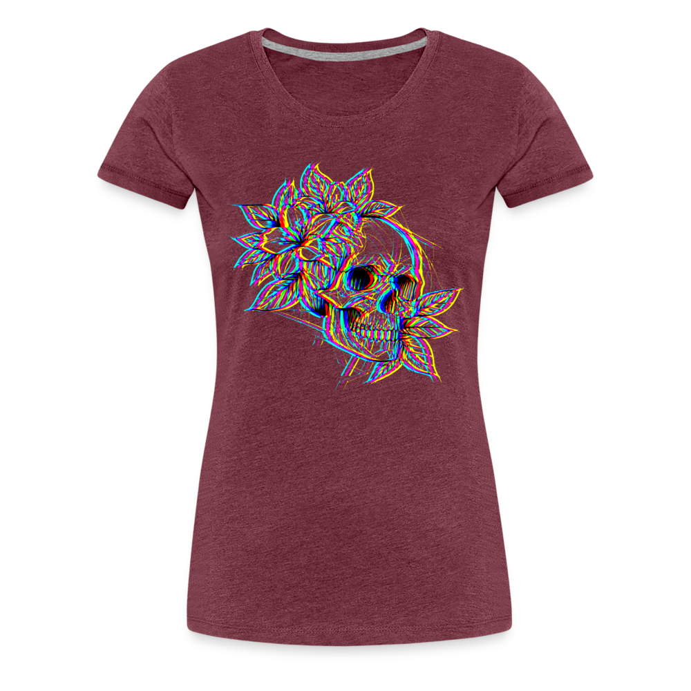 Skull Pop - heather burgundy